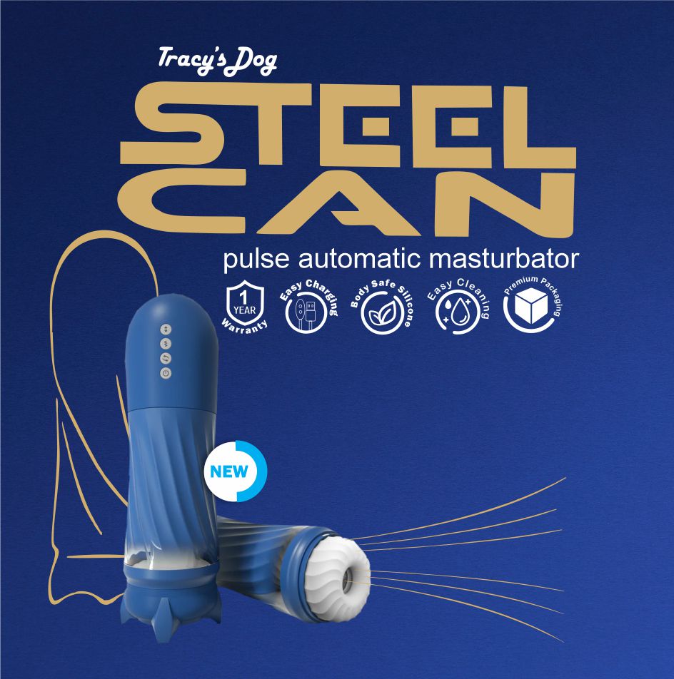 Tracy's Dog - Steel Can Automatic Male Masturbator – Naughty Toy Emporium